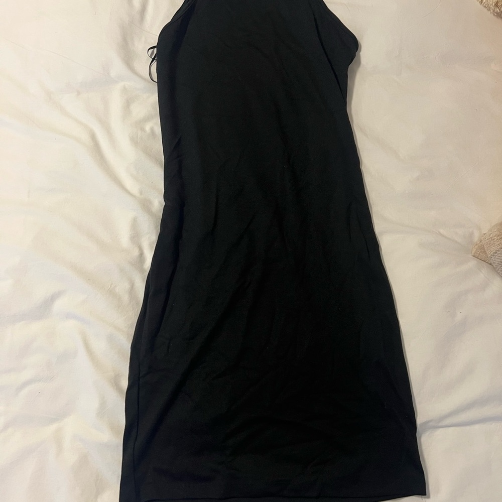 Zara Elegant Black One Shoulder Dress